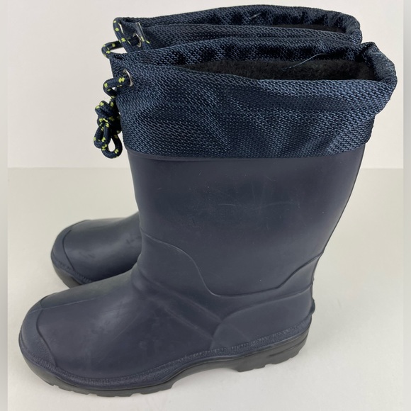 Snowmaster Made In Canada Waterproof Rain Boots Boys Size 4 - Picture 3 of 11